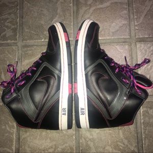NIKE | Air Prestige High-top Sneaker | Black/Pink | 8.5